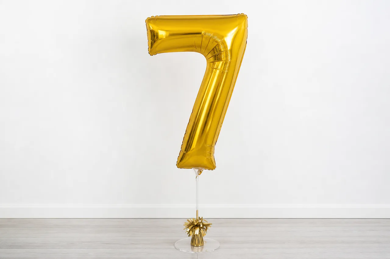 Foil number balloon