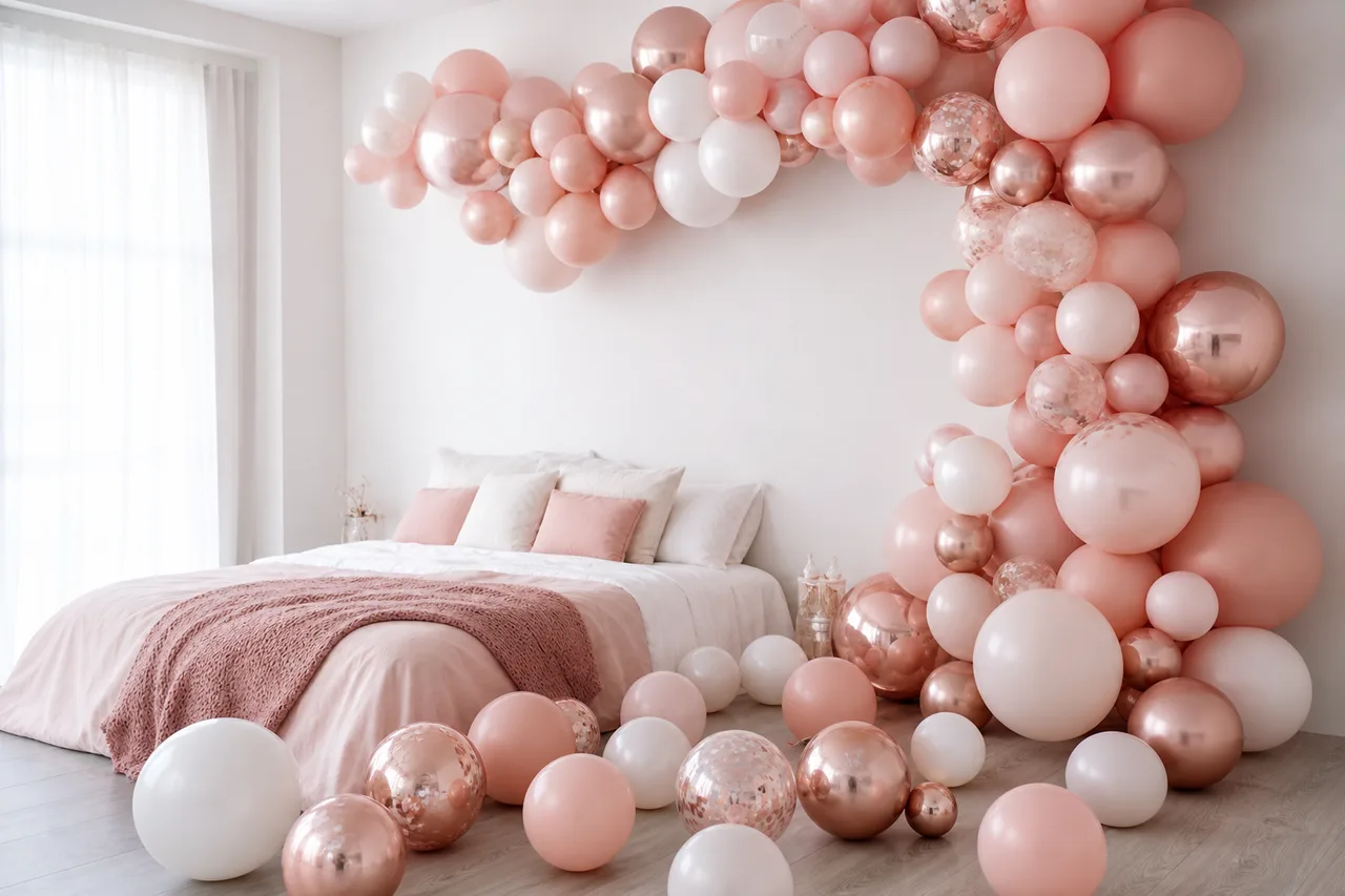 Rose gold room
