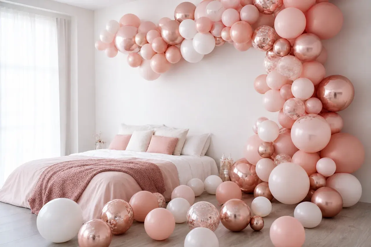 Rose gold room